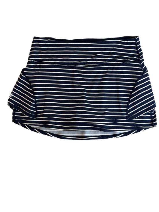 Athleta Dresses & Skirts - Athleta Stealth Striped Tennis Skort in a Navy & White Nautical Pattern